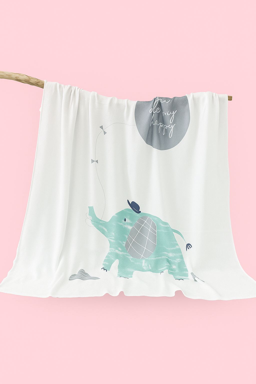 Premium Bamboo Cotton Muslin Swaddle Blanket – 110x110cm Premium Bamboo Cotton Muslin Swaddle Blanket – 110x110cm