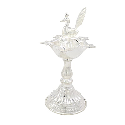 Traditional Peacock Kuthu Vilakku Diya Traditional Peacock Kuthu Vilakku Diya
