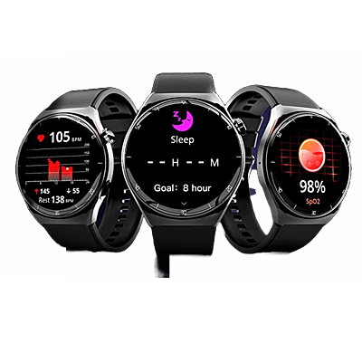 beatXP Vega X 1.43" (3.6 cm) Super AMOLED Display, One-Tap Bluetooth Calling Smart Watch