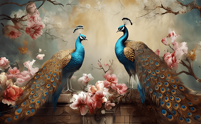 Acrylic Paint Wall Art Peacock 204 Acrylic Paint Wall Art Peacock 204