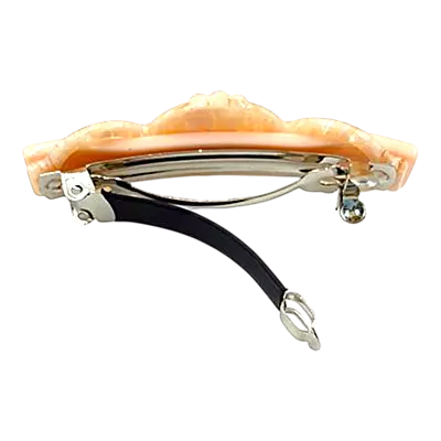 Elegant Flower & Stone Hair Barrette