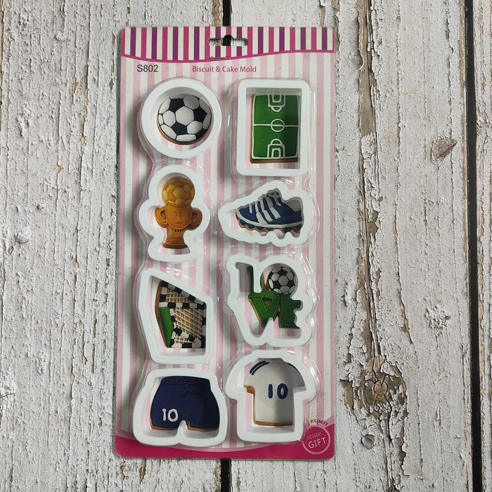 8 Pcs Football Theme Cutter 8 Pcs Football Theme Cutter