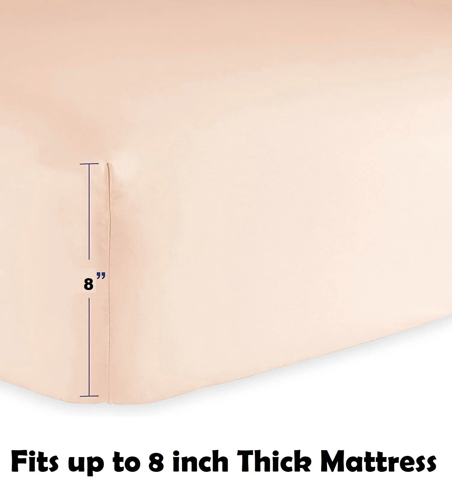 Bedsheet (Fitted) Glace Cotton 300 TC - Plain - Mellow Mocha