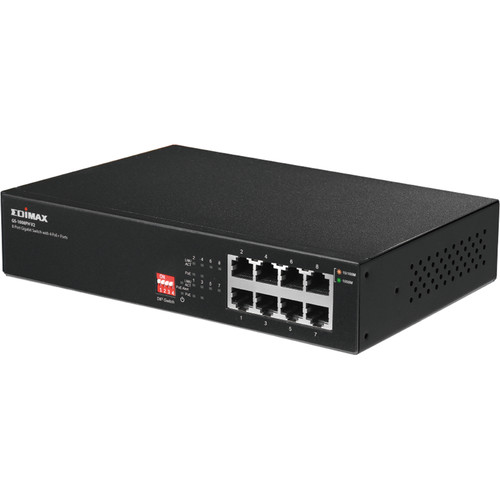 EDIMAX GS-1008PH V2 Long Range 8-Port Gigabit Switch with 4 PoE+ Managed Switch EDIMAX GS-1008PH V2 Long Range 8-Port Gigabit Switch with 4 PoE+ Managed Switch