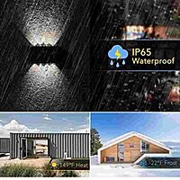 Jaguar 8 lence solar up down wall light Outdoor Solar Waterproof for Fence