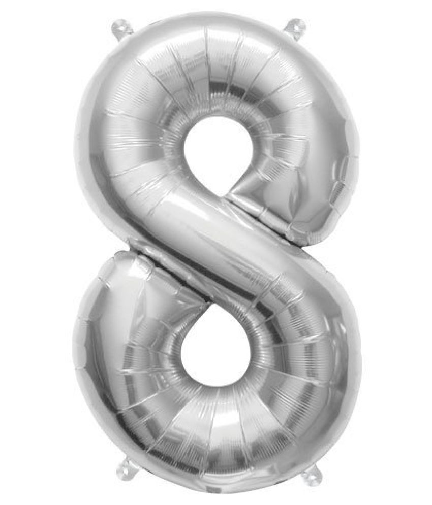 The Magic Balloons Store-16" FOIL Balloons - Silver Numbers