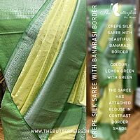 CREPE SILK SAREE MACSBNS22297