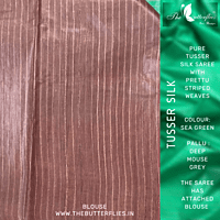 PURE TUSSER SILK SAREE YBRSTUS21843 PURE TUSSER SILK SAREE YBRSTUS21843
