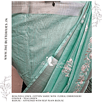 LINEN COTTON SAREE YBRSLIN23483 LINEN COTTON SAREE YBRSLIN23483