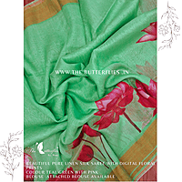 PURE LINEN SILK SAREE YBRSLIN23630 PURE LINEN SILK SAREE YBRSLIN23630