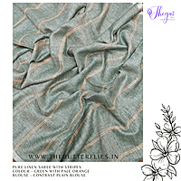 PURE LINEN SAREE YBRSLIN23598 PURE LINEN SAREE YBRSLIN23598