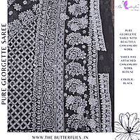 PURE GEORGETTE SILK SAREE MSKSGRS23774