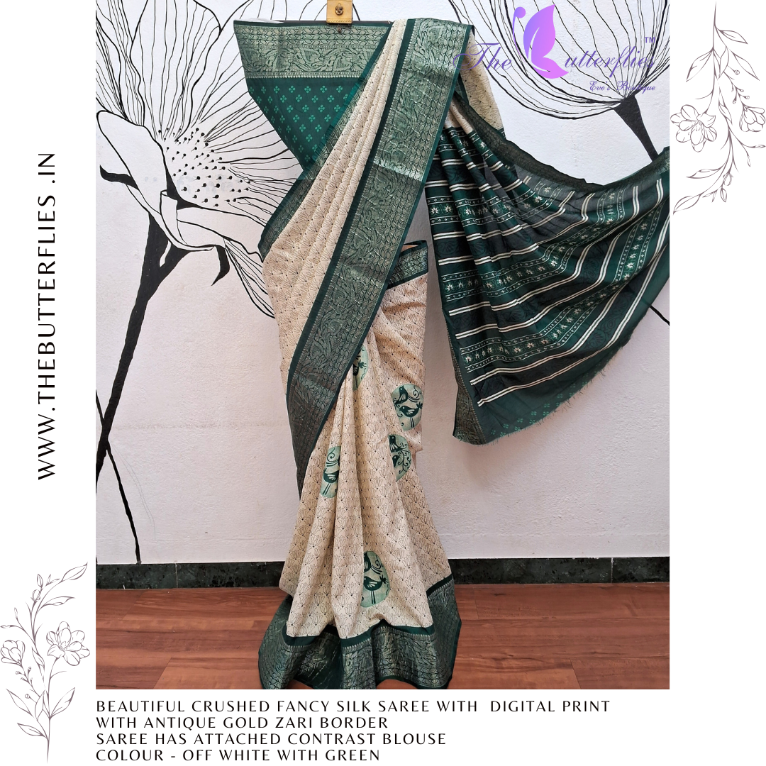 FANCY CRUSHED SILK SAREE RJASFSC24105 FANCY CRUSHED SILK SAREE RJASFSC24105