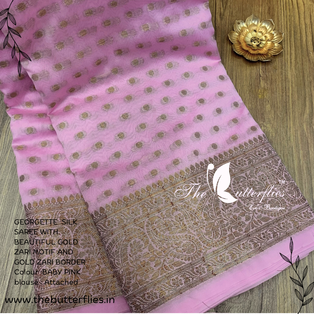 GEORGETTE  SILK SAREE USTSGRS23430