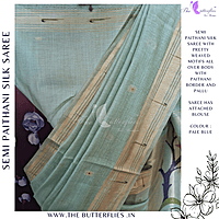 SEMI PAITHANI SILK SAREE MHTSSIL24338 SEMI PAITHANI SILK SAREE MHTSSIL24338