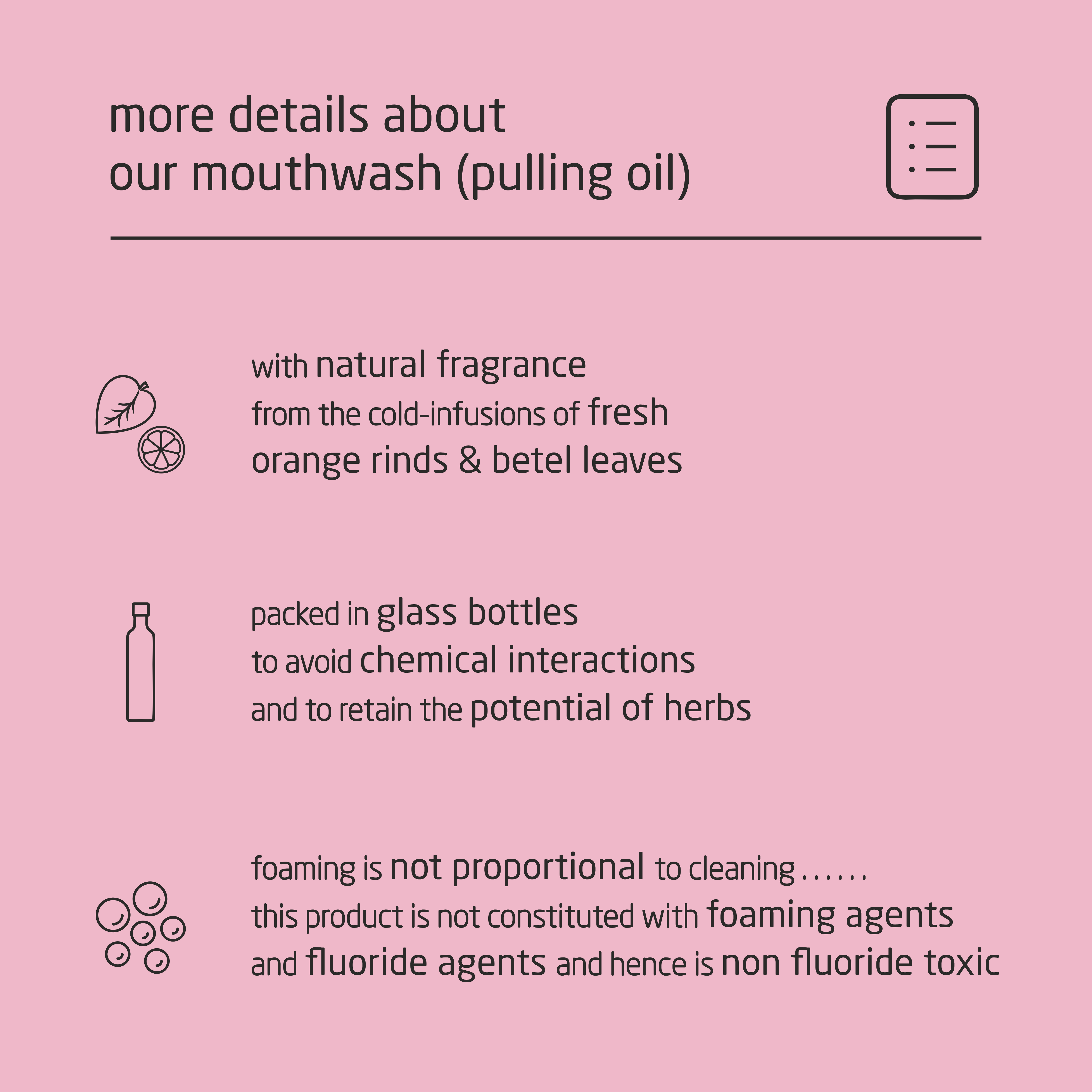 Premium Herbal Cold-Infused Mouthwash (Pulling Oil) - 100ml Premium Herbal Cold-Infused Mouthwash (Pulling Oil) - 100ml