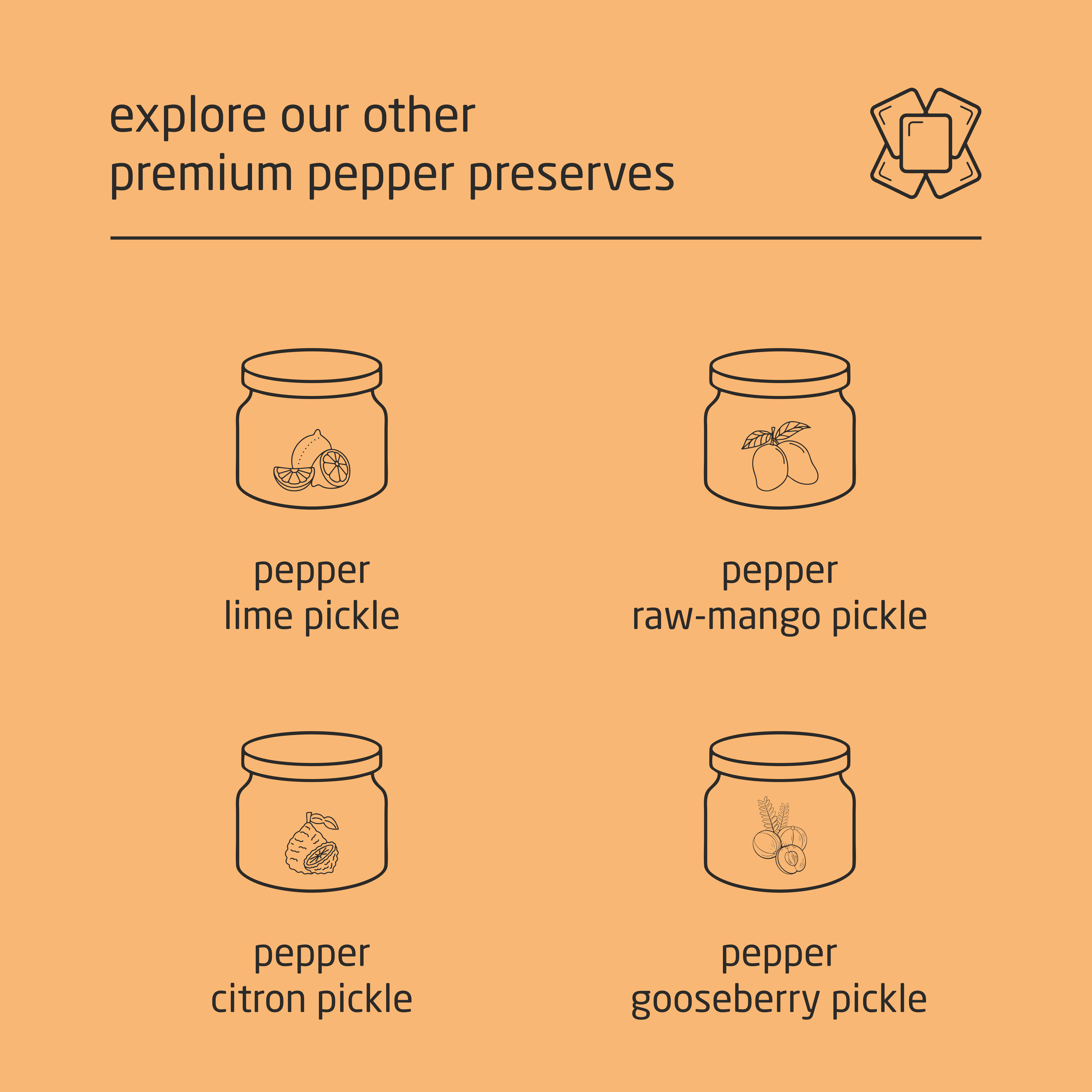 Premium Cold-Packed Pepper Sour-Orange Pickle – 185g Premium Cold-Packed Pepper Sour-Orange Pickle – 185g
