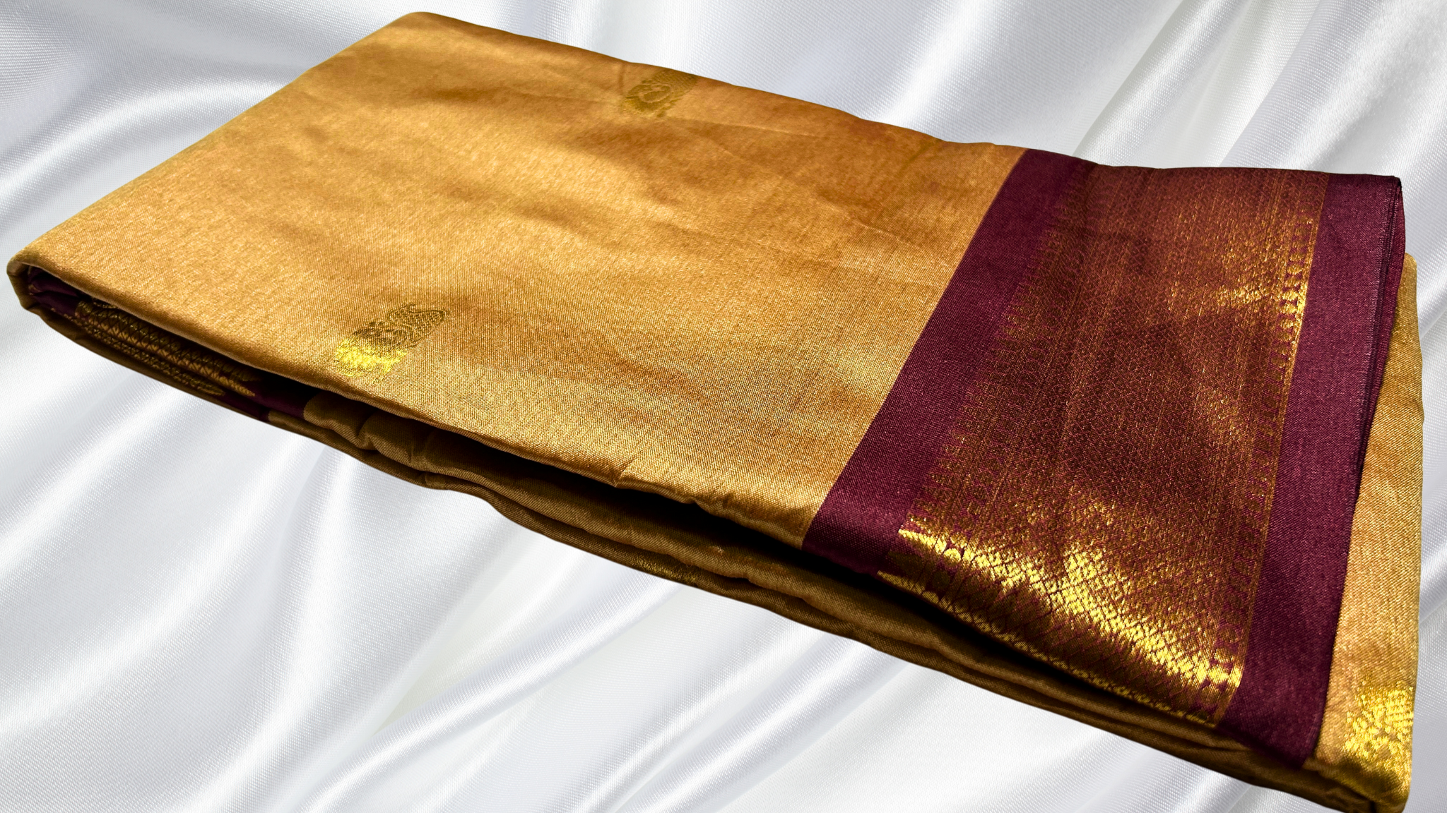Kanchi Semi Silk Saree - Cream