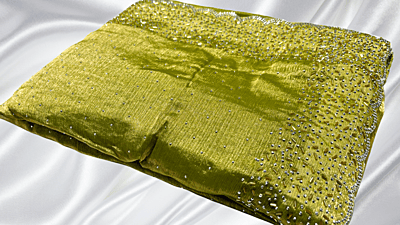 Space Galaxy Stone Replicata Work Saree - Pista