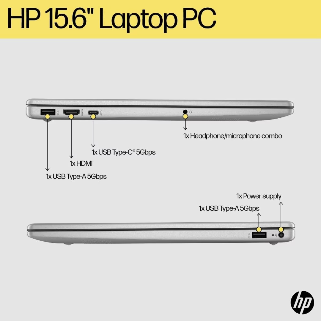 HP Laptop 15-FD0154AU, AMD Ryzen 3 (15.6) , Silver HP Laptop 15-FD0154AU, AMD Ryzen 3 (15.6) , Silver
