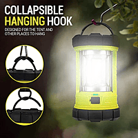Rechargeable Camping Lantern In Green/Black/Orange