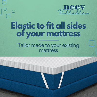 Neev 2 Inches 100% Natural Pincore Latex Rollable Topper