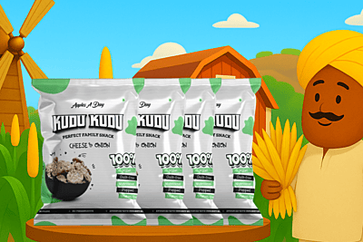 Kudu Kudu Cheese and Onion - 30 gms - packs