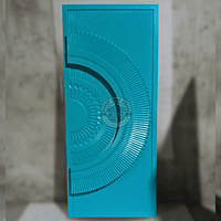 3D Designer Door with LED Glow and Emerald Satin Finish