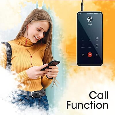 Zebronics Zeb-Buds 30 3.5Mm Stereo Wired In Ear Earphones With Mic For Calling, Volume Control, Multifunction Button, 14Mm Drivers, Stylish Eartip,1.2 Meter Durable Cable And Lightweight Design Zebronics Zeb-Buds 30 3.5Mm Stereo Wired In Ear Earphones With Mic For Calling, Volume Control, Multifunction Button, 14Mm Drivers, Stylish Eartip,1.2 Meter Durable Cable And Lightweight Design