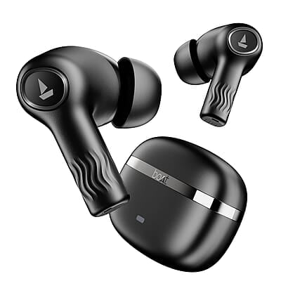 boAt Nirvana Ion TWS Earbuds with 120 HRS Playback(24hrs/Charge), Crystal Bionic Sound with Dual EQ Modes, Quad Mics ENx™ Technology, Low Latency(60ms), in Ear Detection