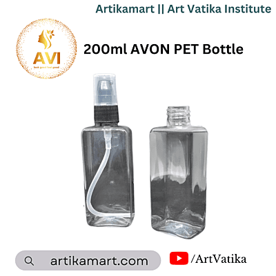 200ml SQUARE PET Bottle CLEAR - 24mm Neck 200ml SQUARE PET Bottle CLEAR - 24mm Neck