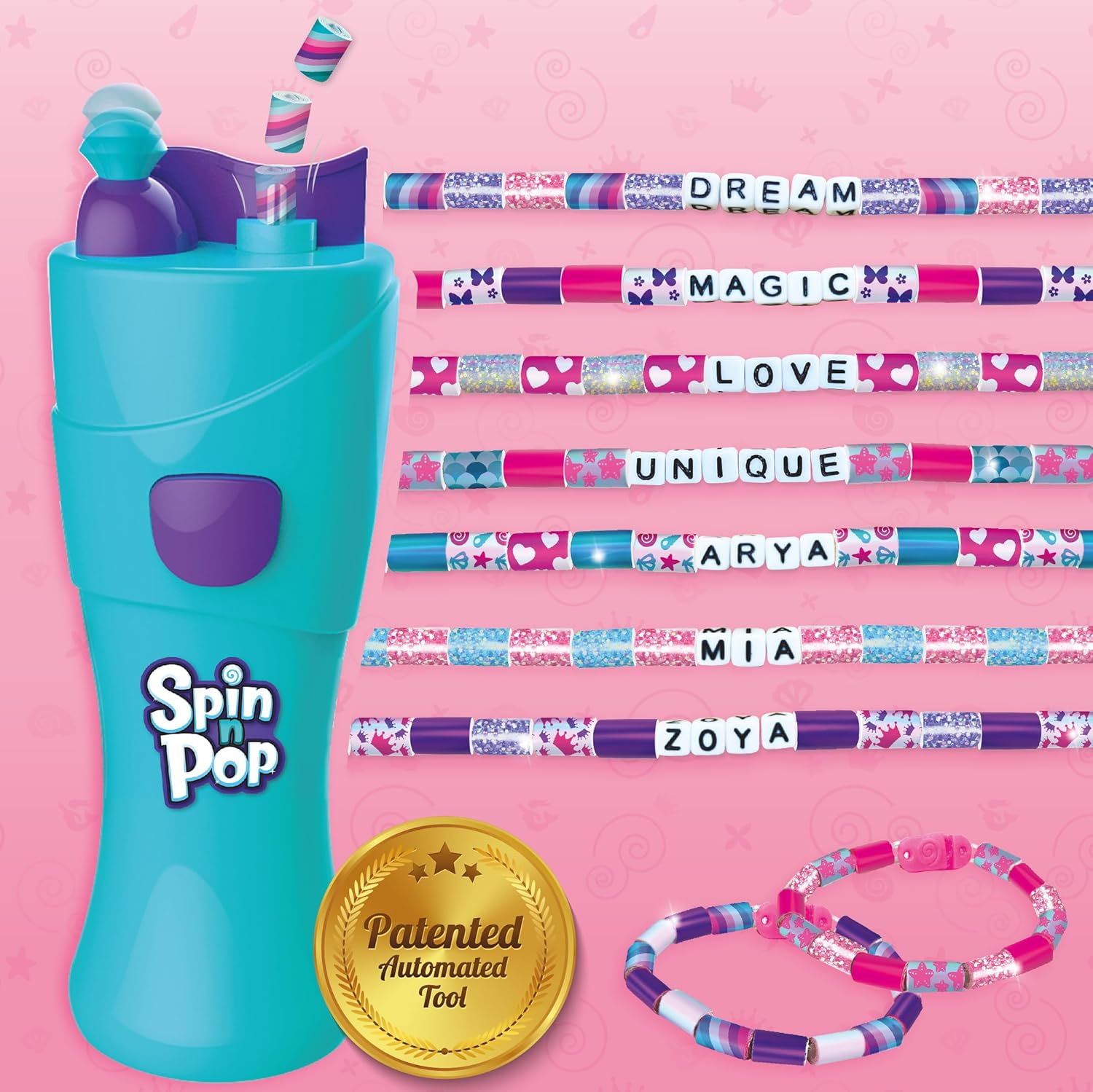 Spin n Pop DIY Bracelet Making Kit| Patented Electric Bracelet Maker Spin n Pop DIY Bracelet Making Kit| Patented Electric Bracelet Maker