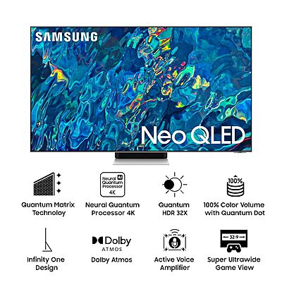 Samsung 138 cm (55 inches) 4K Ultra HD Smart NEO QLED TV QA55QN95BAKLXL