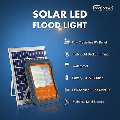 RDX flood 400 rechargable Solar Flood light