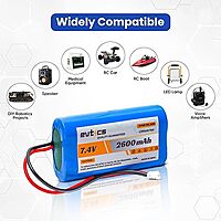 7.4V 2600Mah Li-ion Battery Pack with connector