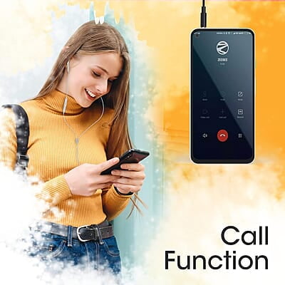 Zebronics Zeb-Buds 30 3.5Mm Stereo Wired In Ear Earphones With Mic For Calling, Volume Control, Multifunction Button, 14Mm Drivers, Stylish Eartip,1.2 Meter Durable Cable And Lightweight Design Zebronics Zeb-Buds 30 3.5Mm Stereo Wired In Ear Earphones With Mic For Calling, Volume Control, Multifunction Button, 14Mm Drivers, Stylish Eartip,1.2 Meter Durable Cable And Lightweight Design