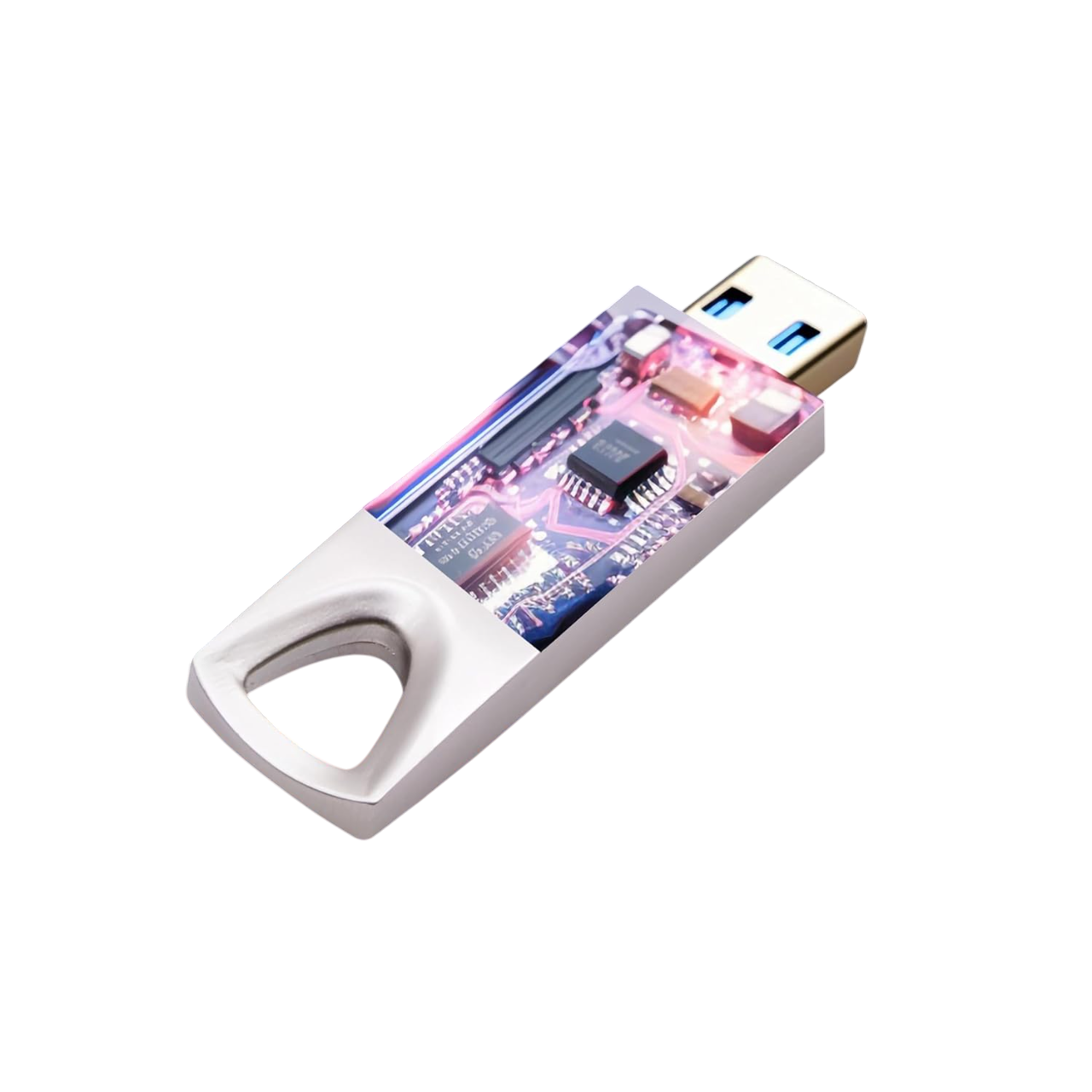 Geonix 32GB USB 2.0 Pendrive, Keyring Design, Silver-GXPD32GB Geonix 32GB USB 2.0 Pendrive, Keyring Design, Silver-GXPD32GB
