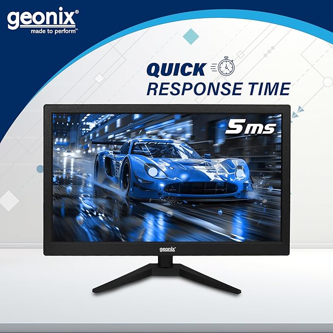 GEONIX 18.5" LED PC Monitor, 1366x768, VGA & HDMI GEONIX 18.5" LED PC Monitor, 1366x768, VGA & HDMI