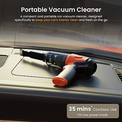 Ambrane 12kPA Powerful Suction 80W Wireless Hand Vacuum & Air Blower 2-in-1 Wireless Vacuum Cleaner