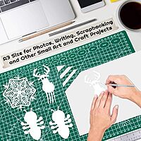 Anezus Self Healing Cuttting Mat A3 Size, Polyvinyl Chloride, Green