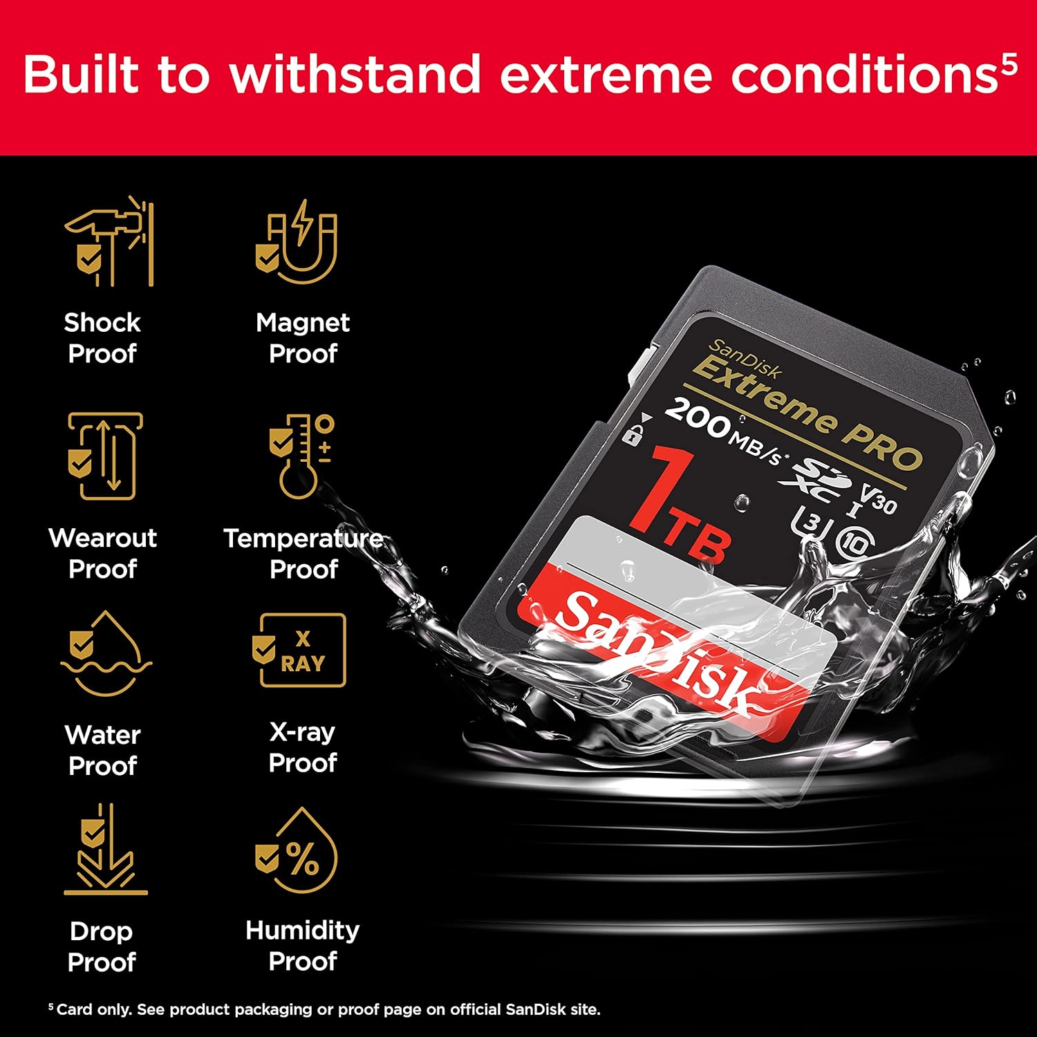 SanDisk Extreme PRO SDHC And SDXC UHS-I Card for 4K Video for DSLR and Mirrorless Cameras , Read and Write SanDisk Extreme PRO SDHC And SDXC UHS-I Card for 4K Video for DSLR and Mirrorless Cameras , Read and Write