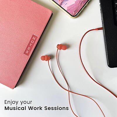 Ambrane Stringz 38 Wired Earphones with Mic, Powerful HD Sound with High Bass, Tangle Free Cable, Comfort in-Ear Fit, 3.5mm Ambrane Stringz 38 Wired Earphones with Mic, Powerful HD Sound with High Bass, Tangle Free Cable, Comfort in-Ear Fit, 3.5mm