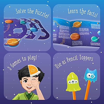 Imagimake Mapology Solar System Puzzle - Learning Aid And Educational Toy - For Kids Age 4 And Above Imagimake Mapology Solar System Puzzle - Learning Aid And Educational Toy - For Kids Age 4 And Above