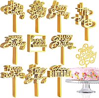 Happy Birthday topper 3inch 10pc set