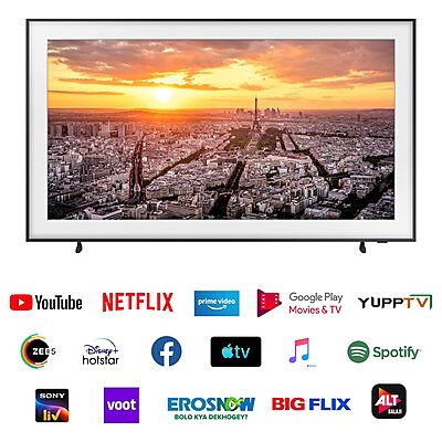 Samsung 109 cm (43 inches) The Frame Series 4K Ultra HD Smart QLED TV QA43LS03BAKLXL