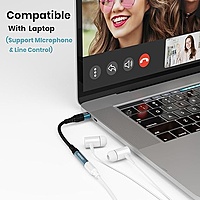 Portronics iKonnect C Pro Type C to 3.5 mm Audio Jack Connector with DAC Headphone Converter Adapter Compatible With iPhone 15 Pro Max/15 Pro/15 Plus, Galaxy S23/S22/S21/S208 & Other Type C Phones Portronics iKonnect C Pro Type C to 3.5 mm Audio Jack Connector with DAC Headphone Converter Adapter Compatible With iPhone 15 Pro Max/15 Pro/15 Plus, Galaxy S23/S22/S21/S208 & Other Type C Phones