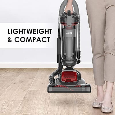 AGARO Royal Upright Bagless Vacuum Cleaner 75 Air Watts Suction Power 170° Swivel Steering