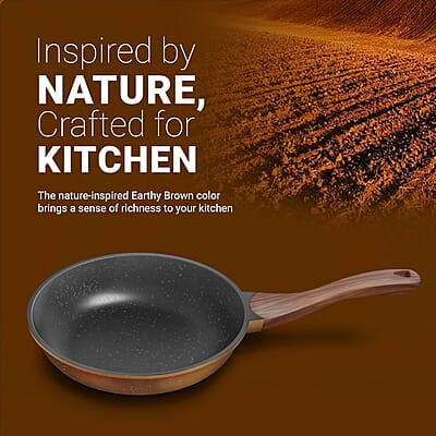 Preethi Artistic Collection Die Cast Non Stick Fry Pan, 24 cm,with Glass Lid Preethi Artistic Collection Die Cast Non Stick Fry Pan, 24 cm,with Glass Lid