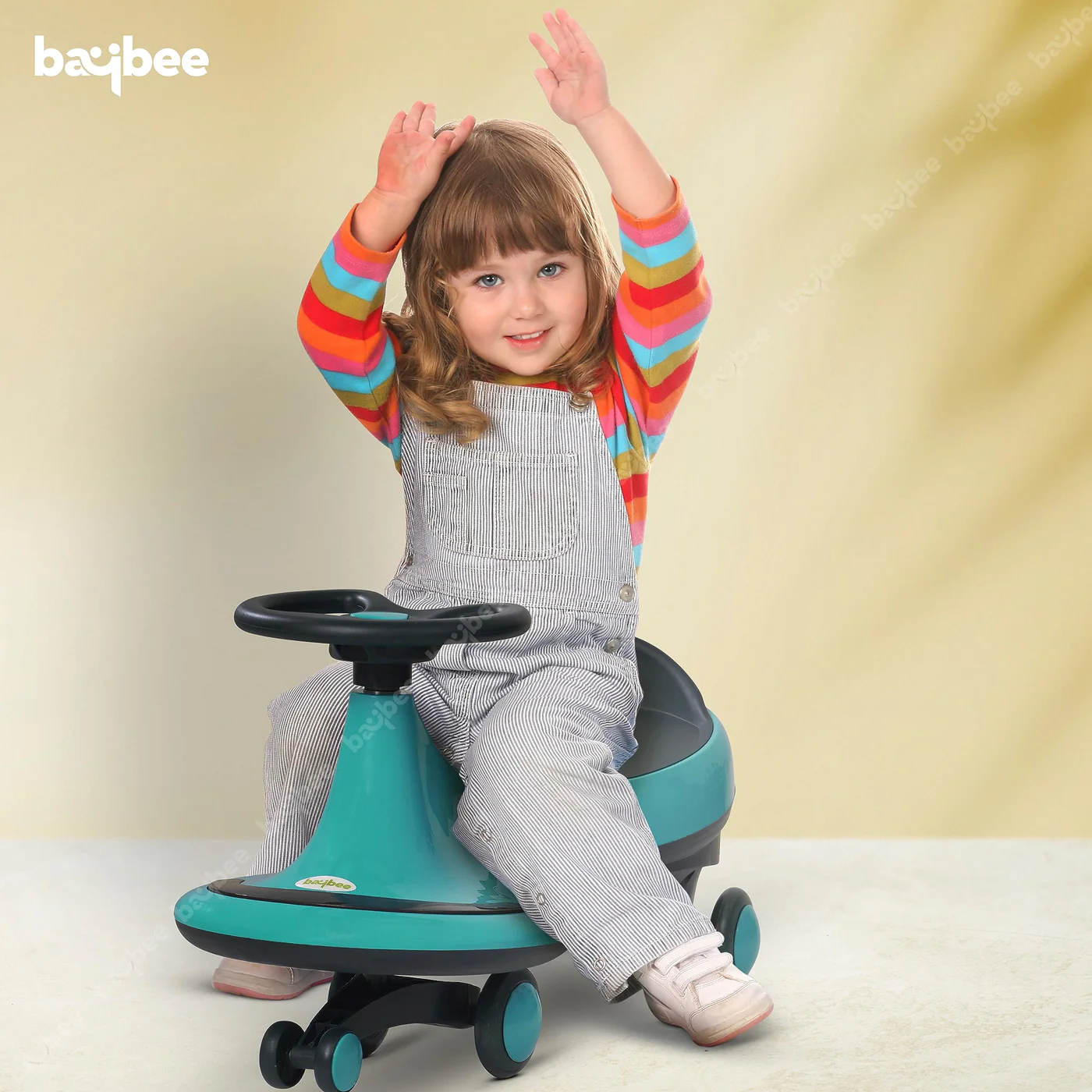 Baybee Trix Go Kids Magic Swing Cars for Kids-Green