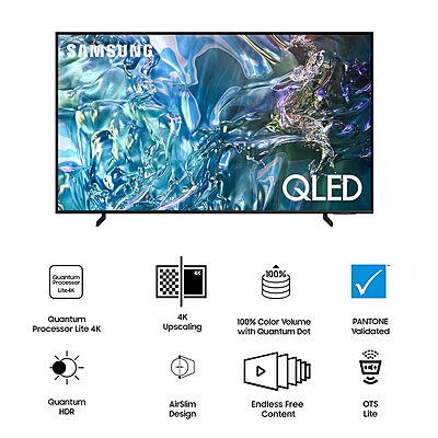 Samsung 125 cm (50 inches) 4K Ultra HD Smart QLED TV QA50Q60DAULXL